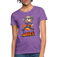 Thumbnail for Women's Playful Aries T-Shirt - purple heather