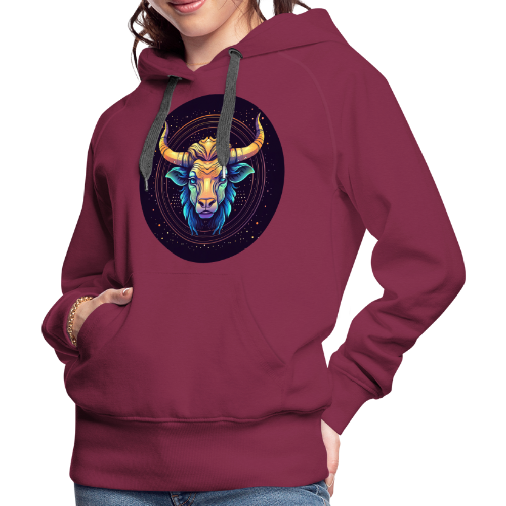 Women’s Magic Taurus Premium Hoodie - burgundy