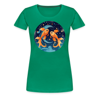 Thumbnail for Women’s Magic Pisces Premium T-Shirt - kelly green