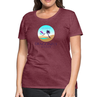 Thumbnail for Women's Dragonfly Oasis V.1 Premium T-Shirt - heather burgundy