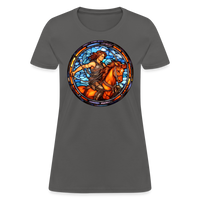 Thumbnail for Women's Mosaic Sagittarius T-Shirt - charcoal