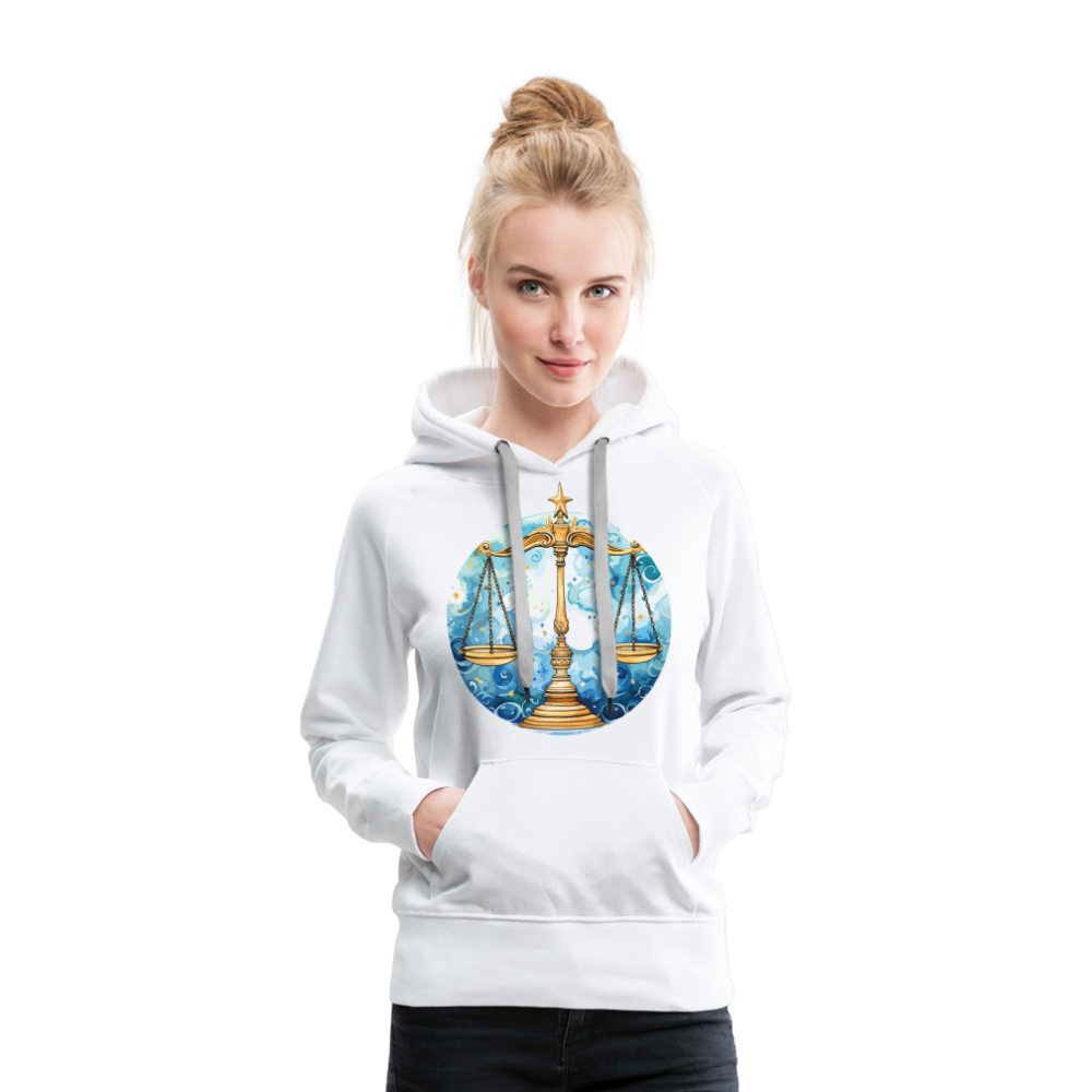 Women’s Mythical Libra Premium Hoodie - white