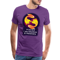 Thumbnail for Men's Glow Pisces Premium T-Shirt - purple