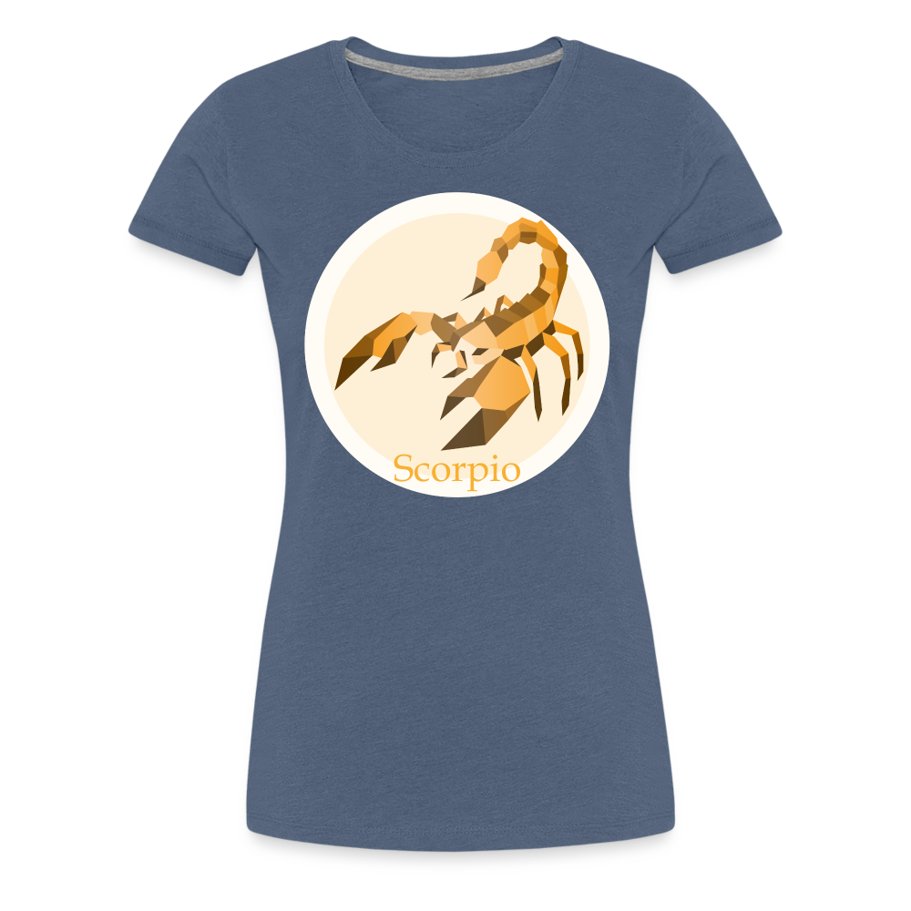 Women’s Mosaic Scorpio Premium T-Shirt - heather blue