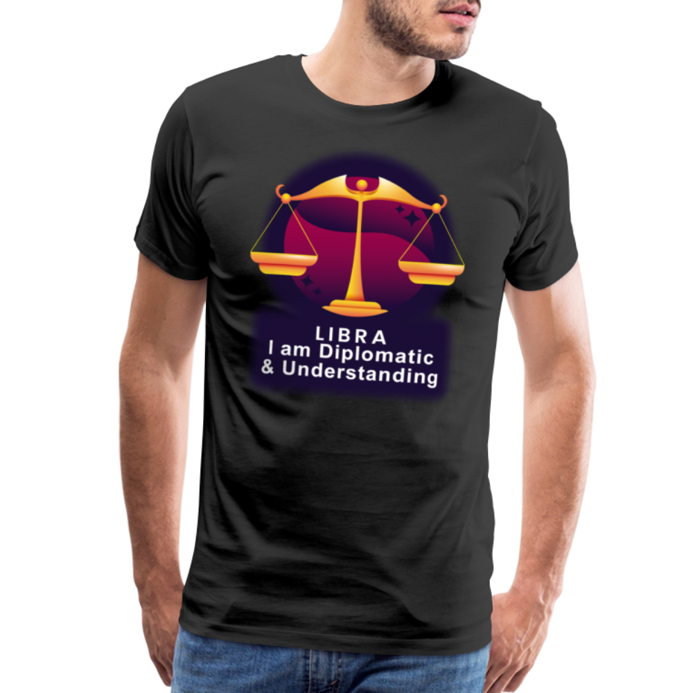 Men's Glow Libra Premium T-Shirt - black