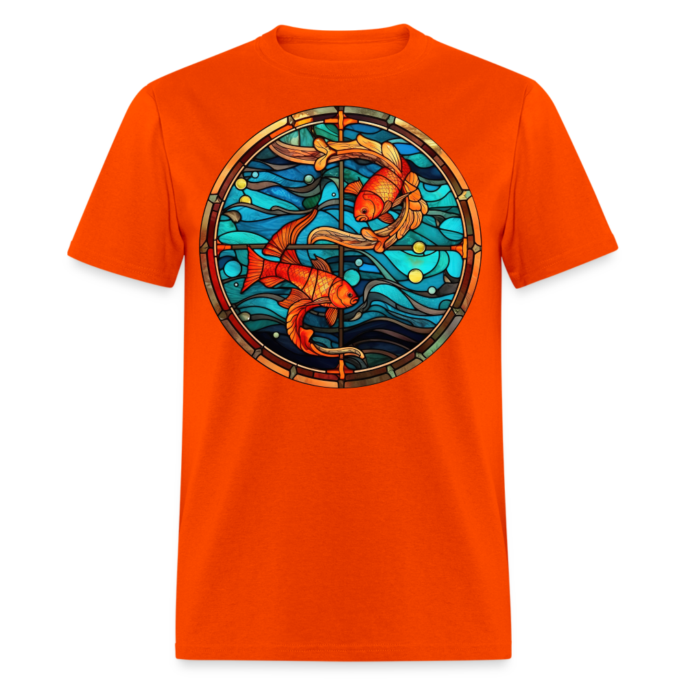 Men's Mosaic Pisces Classic T-Shirt - orange