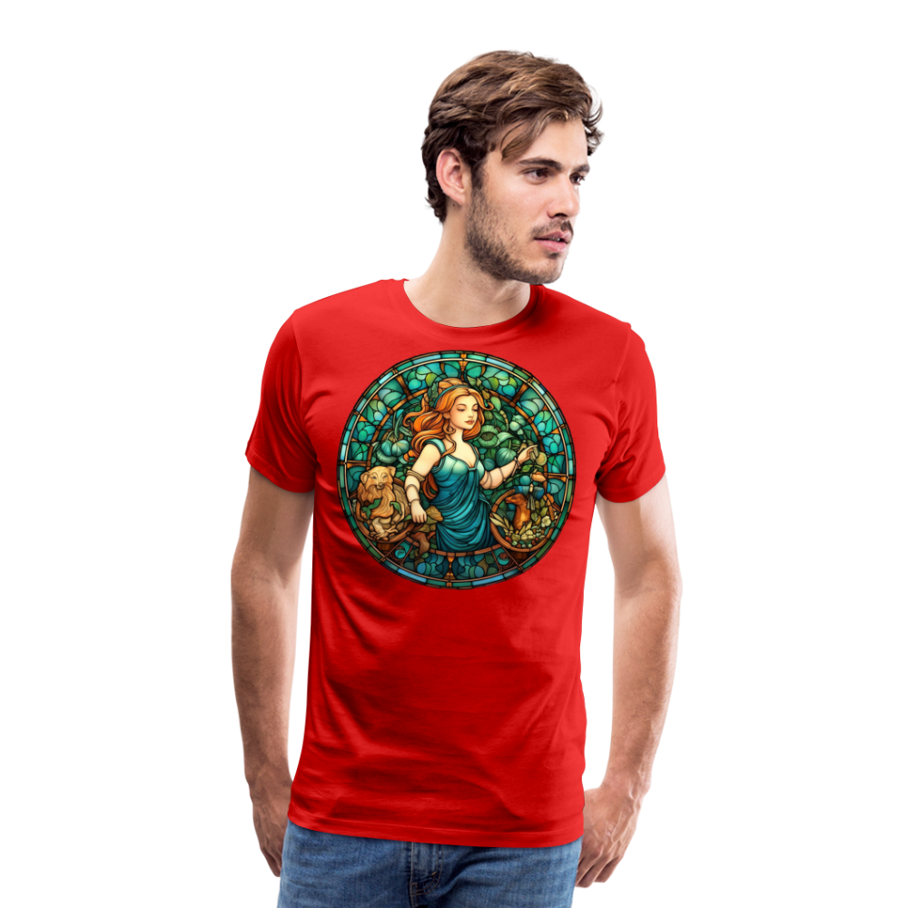 Men's Mosaic Virgo Premium T-Shirt - red