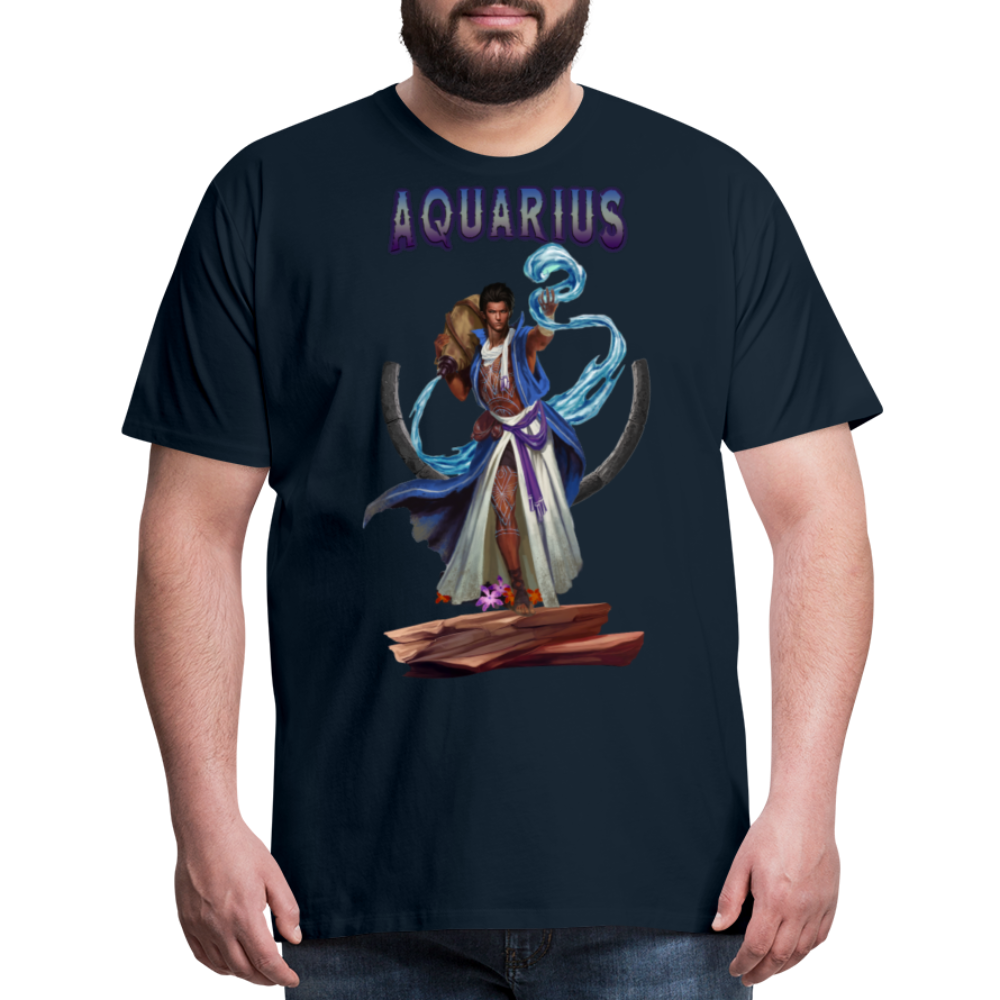 Men's Astral Aquarius Premium T-Shirt - deep navy