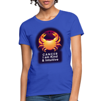 Thumbnail for Women's Glow Cancer T-Shirt - royal blue