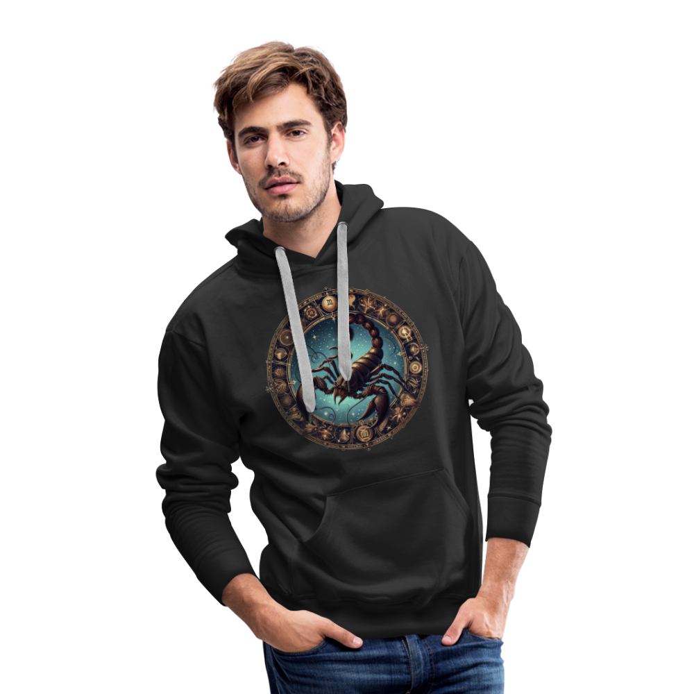 Men’s Mythical Scorpio Premium Hoodie - black