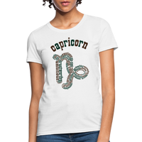 Thumbnail for Women's Power Words Capricorn T-Shirt - white