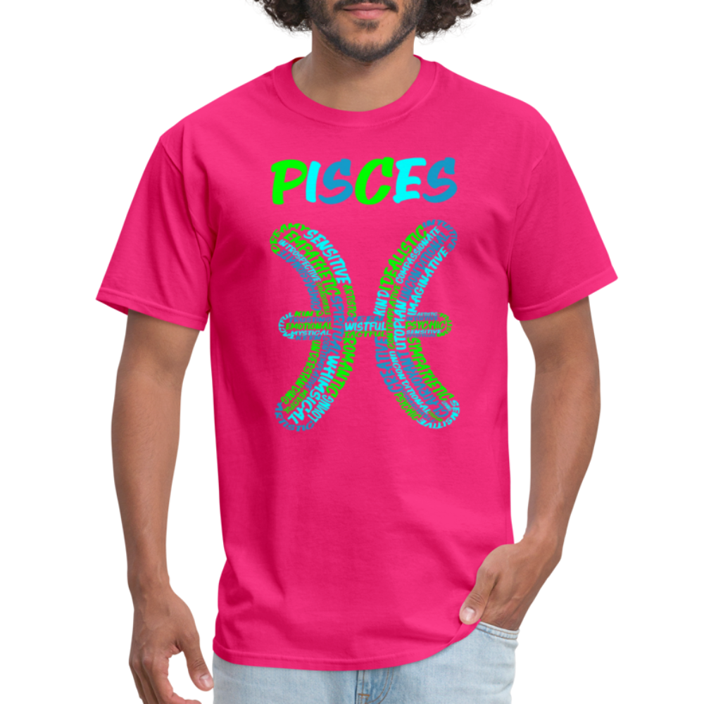 Men's Power Words Pisces Classic T-Shirt - fuchsia