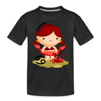 Thumbnail for Kid’s Astro Girl Cancer Premium Organic T-Shirt - black