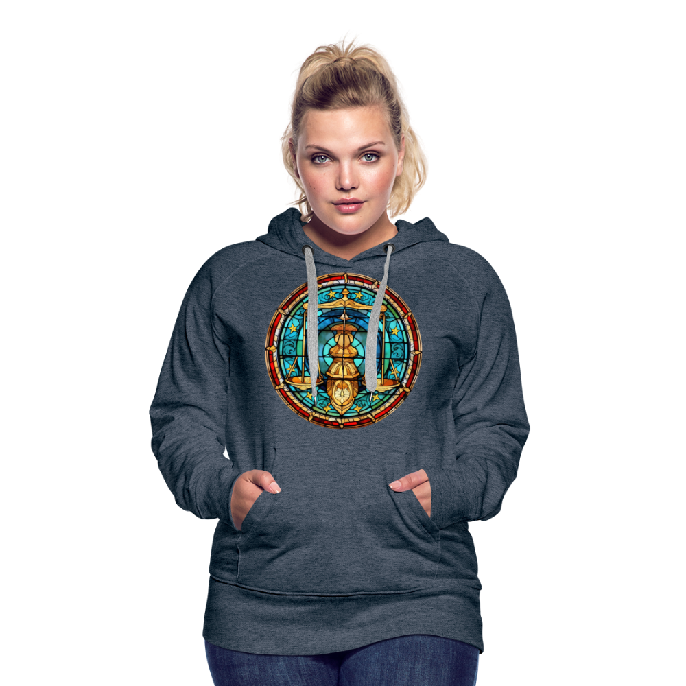 Women’s Mosaic Libra Premium Hoodie - heather denim