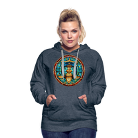 Thumbnail for Women’s Mosaic Libra Premium Hoodie - heather denim