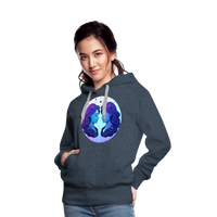 Thumbnail for Women’s Magic Gemini Premium Hoodie - heather denim