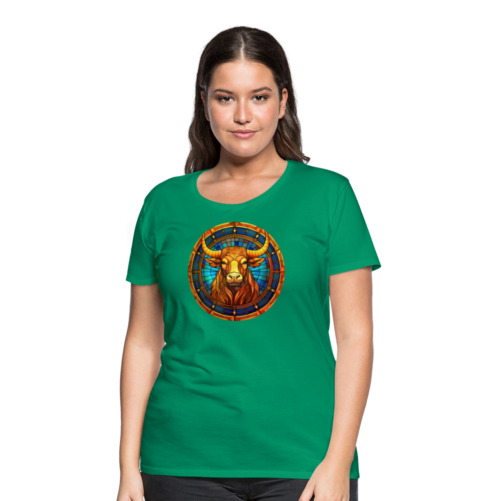 Women’s Mosaic Taurus Premium T-Shirt - kelly green