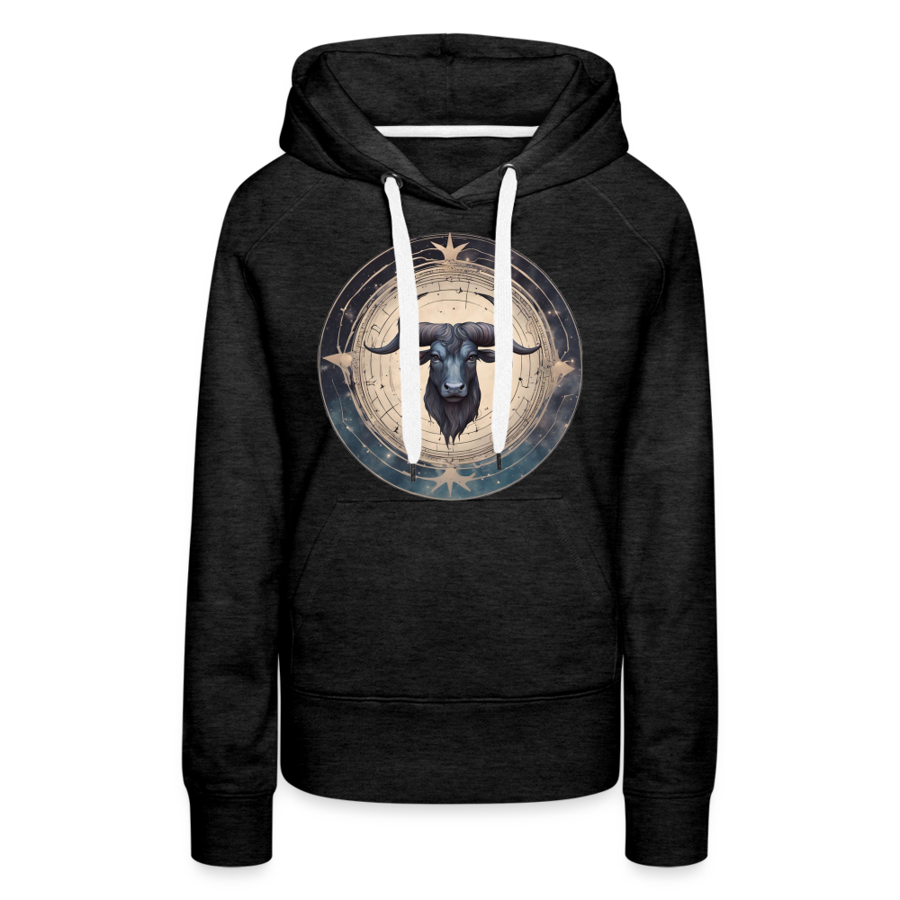 Women’s Mythical Taurus Premium Hoodie - charcoal grey