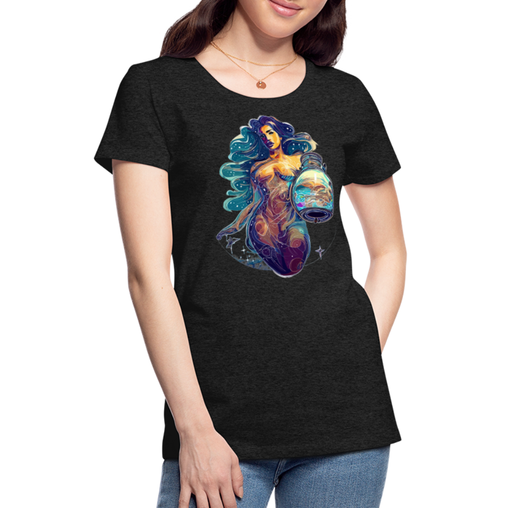 Women’s Mythical Aquarius Premium T-Shirt - charcoal grey