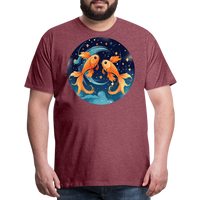 Thumbnail for Men's Magic Pisces Premium T-Shirt - heather burgundy