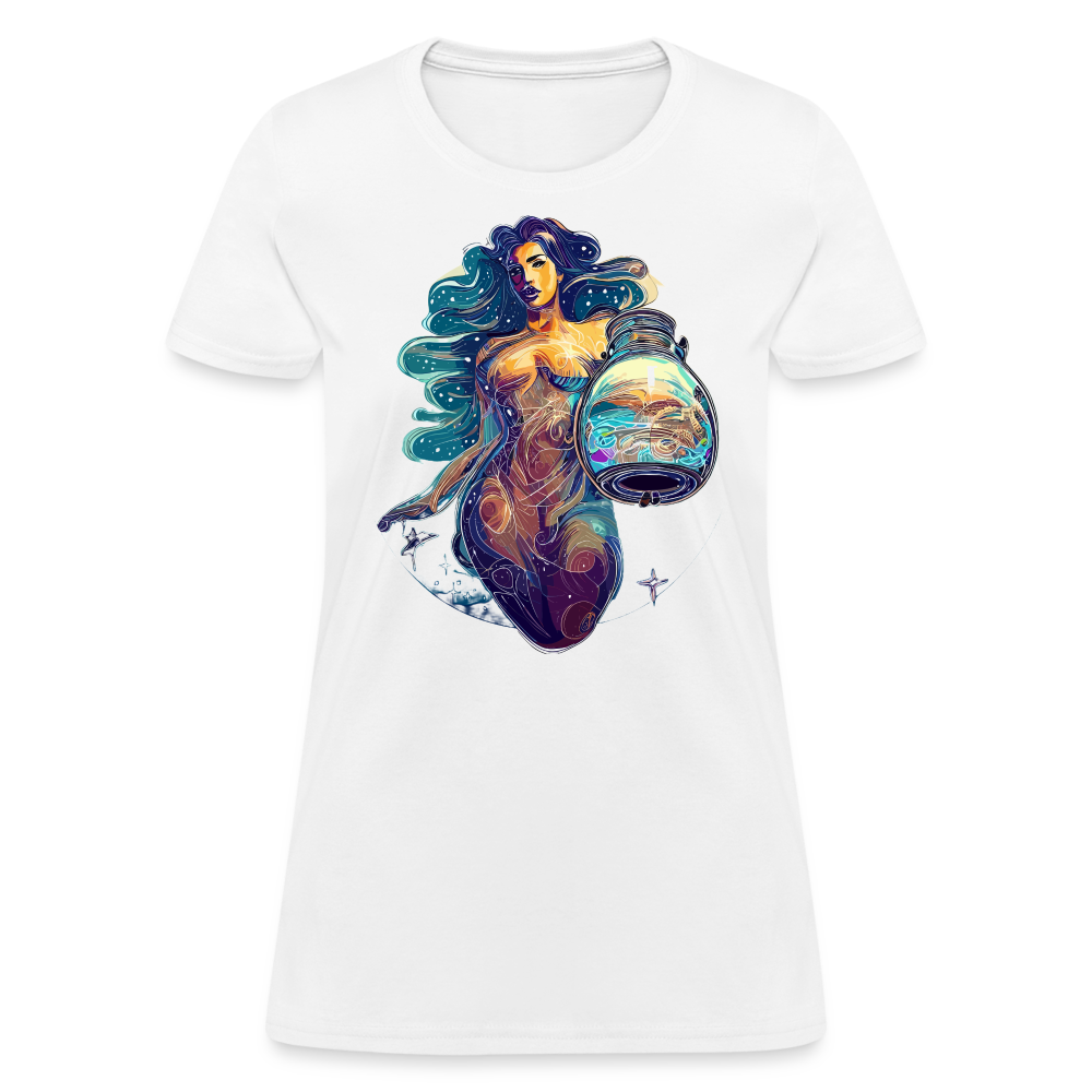 Women's Mythical Aquarius T-Shirt - white