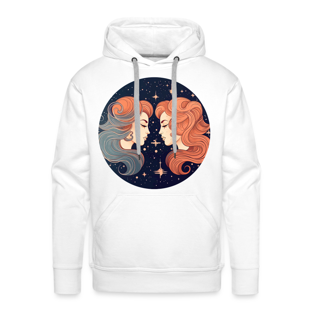 Men’s Mystic Gemini Premium Hoodie - white