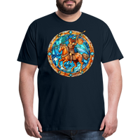 Thumbnail for Men's Mosaic Sagittarius Premium T-Shirt - deep navy