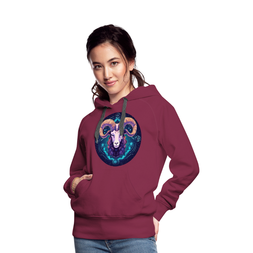 Women’s Magic Capricorn Premium Hoodie - burgundy