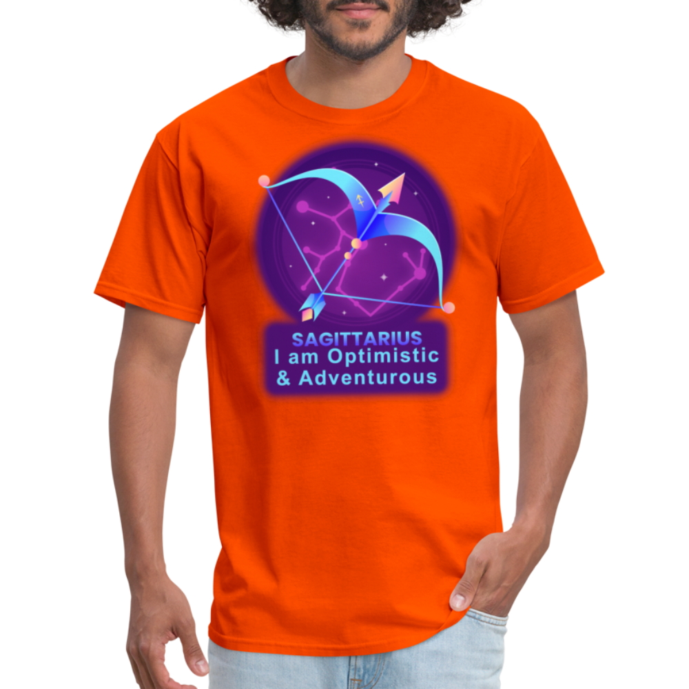 Men's Neon Sagittarius Classic T-Shirt - orange