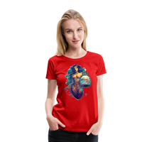 Thumbnail for Women’s Mythical Aquarius Premium T-Shirt - red