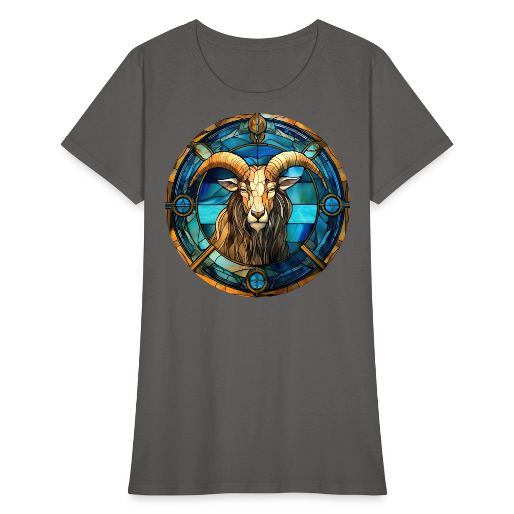 Women's Mosaic Capricorn T-Shirt - charcoal