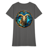 Thumbnail for Women's Mosaic Capricorn T-Shirt - charcoal