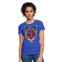 Thumbnail for Women's Cosmic Aries Design T-Shirt - royal blue