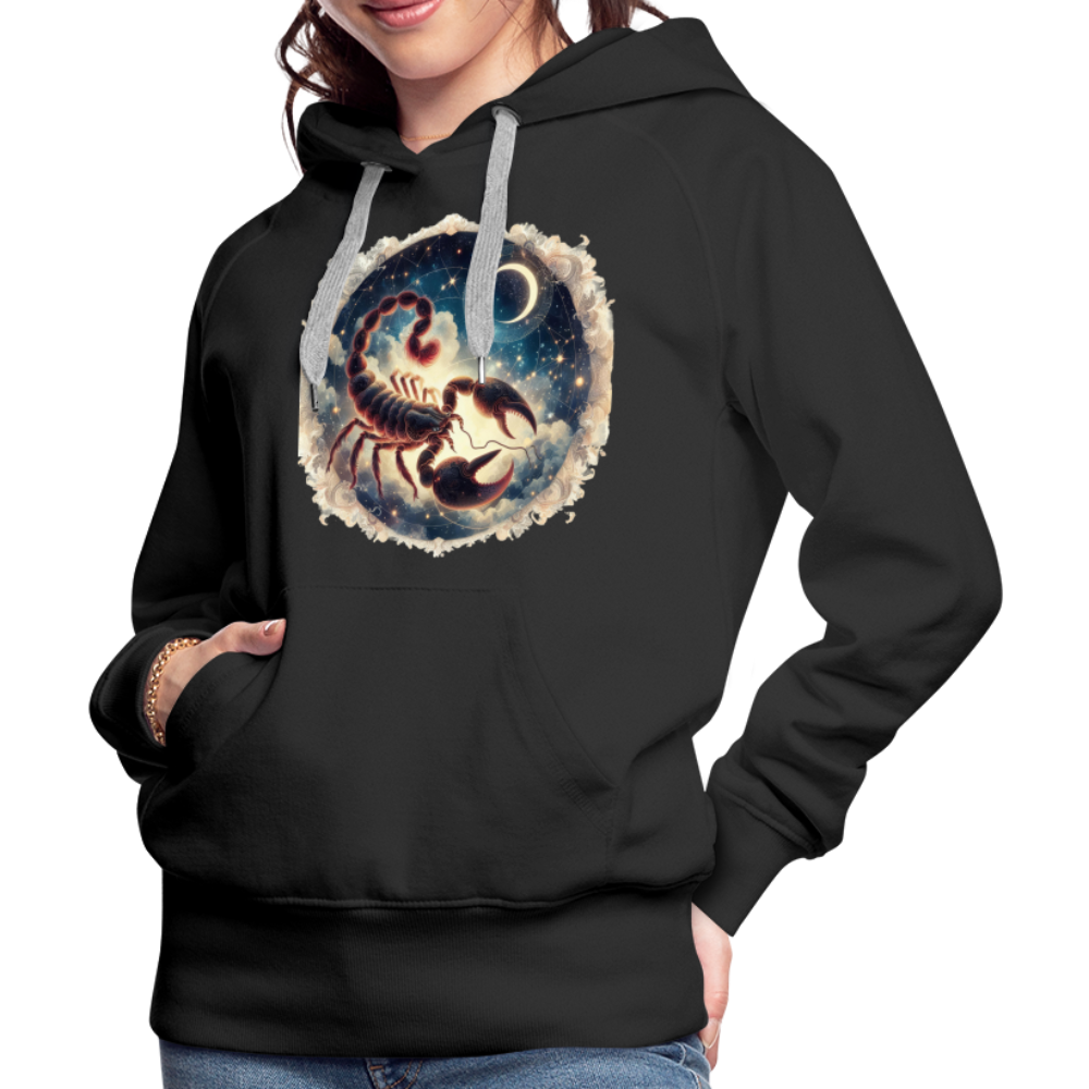 Women’s Mythical Scorpio Premium Hoodie - black