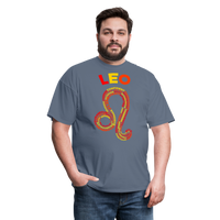 Thumbnail for Men's Power Words Leo Classic T-Shirt - denim