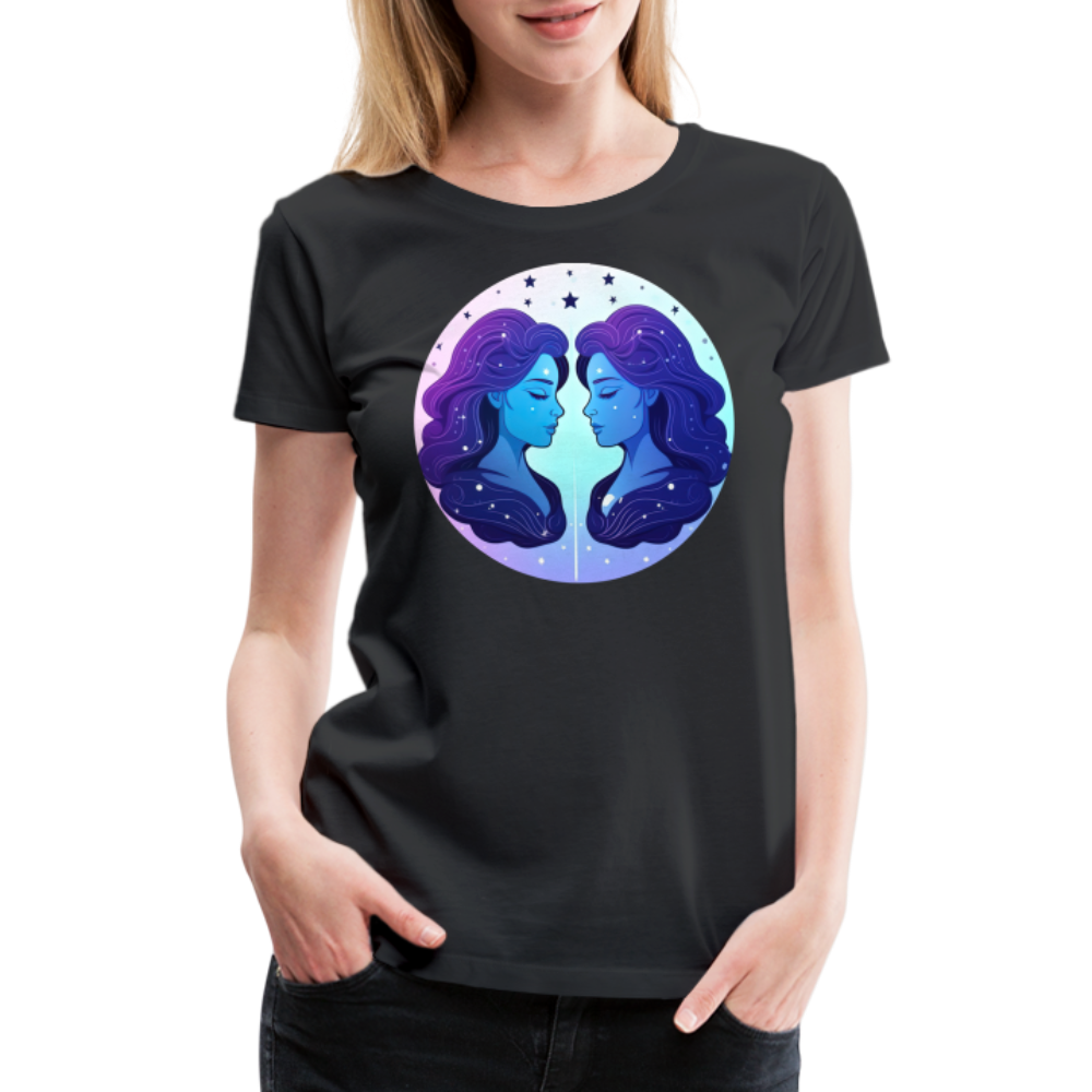 Women’s Magic Gemini Premium T-Shirt - black