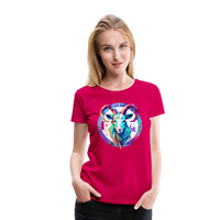 Thumbnail for Women’s Mythical Aries Premium T-Shirt - dark pink