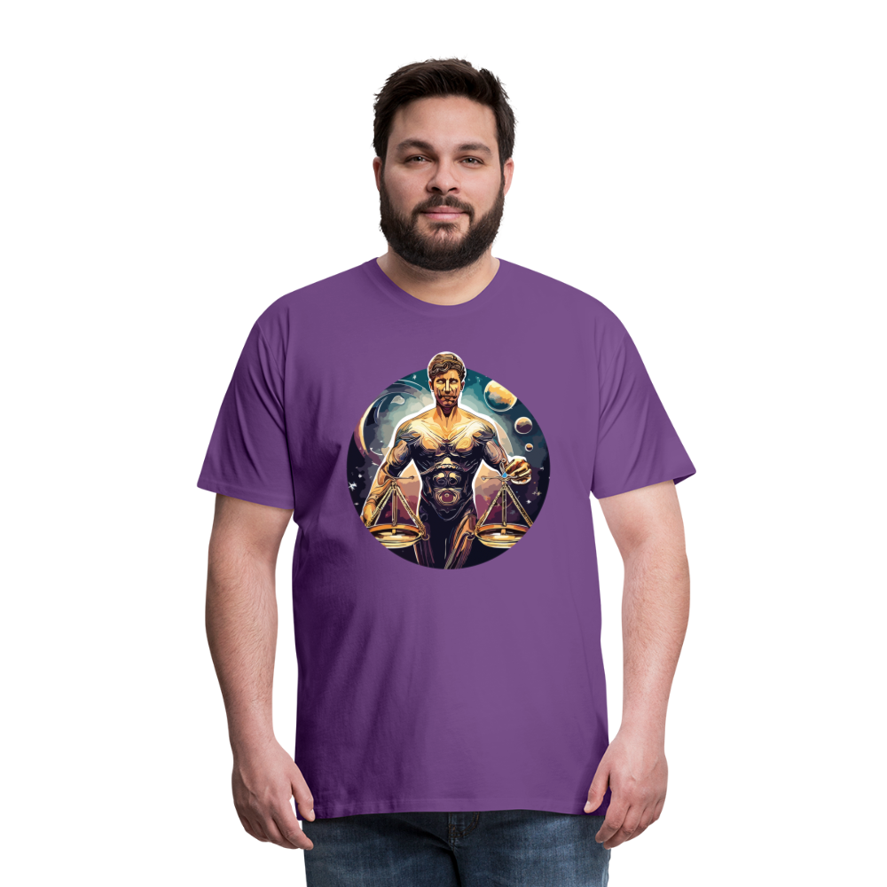 Men's Mythical Libra Premium T-Shirt - purple