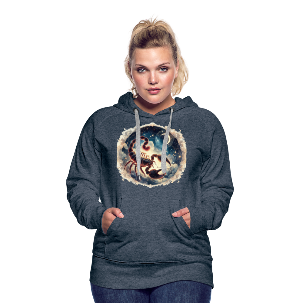 Women’s Mythical Scorpio Premium Hoodie - heather denim