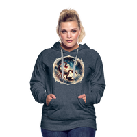 Thumbnail for Women’s Mythical Scorpio Premium Hoodie - heather denim