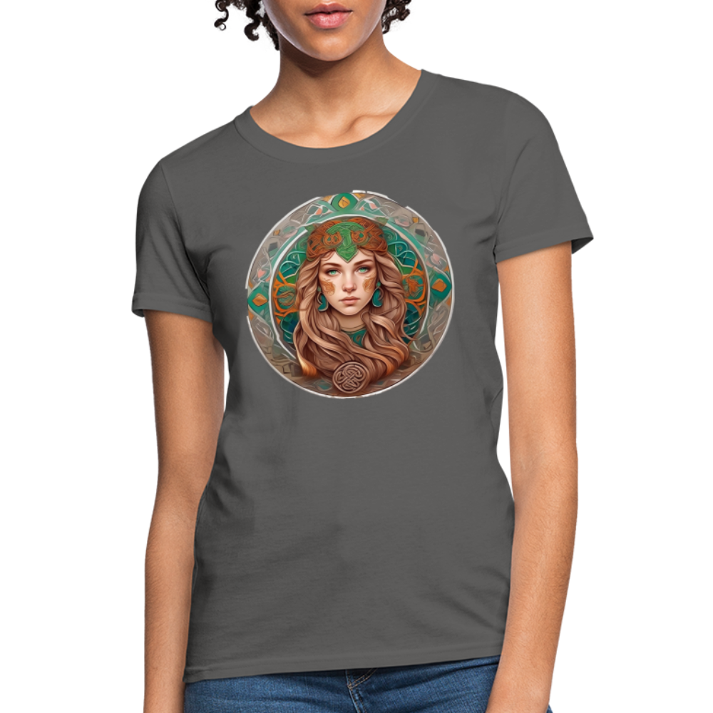 Women's Mythical Virgo T-Shirt - charcoal