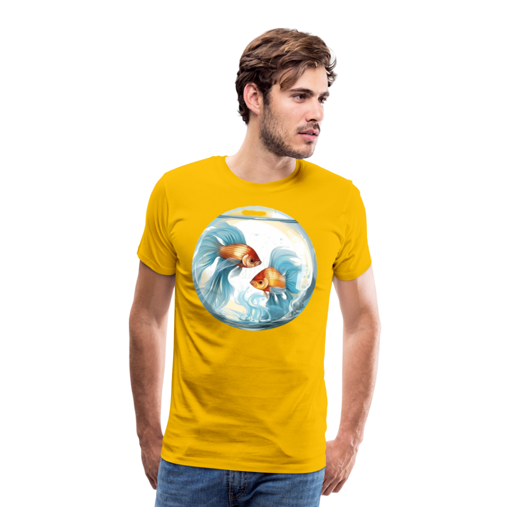 Men's Mythical Pisces Premium T-Shirt - sun yellow