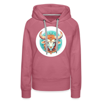 Thumbnail for Women’s Symbol Taurus Premium Hoodie - mauve