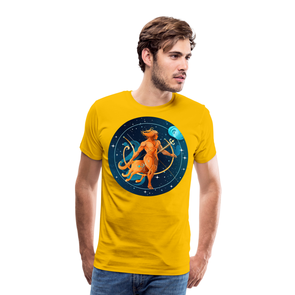 Men's Mythical Sagittarius Premium T-Shirt - sun yellow