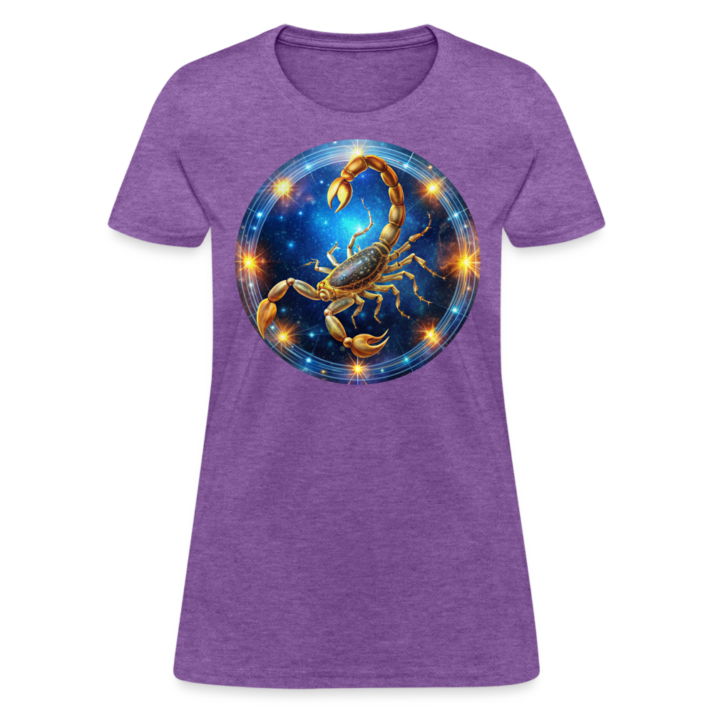 Women's Mystic Scorpio T-Shirt - purple heather