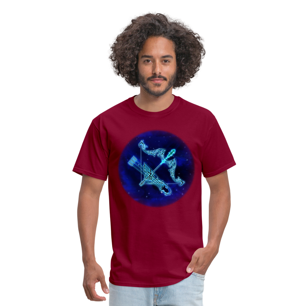 Men's Stellar Sagittarius Classic T-Shirt - burgundy