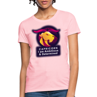 Thumbnail for Women's Glow Capricorn T-Shirt - pink