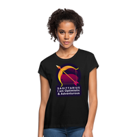 Thumbnail for Women's Glow Sagittarius Relaxed Fit T-Shirt - black