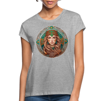 Thumbnail for Women's Mythical Virgo Relaxed Fit T-Shirt - heather gray