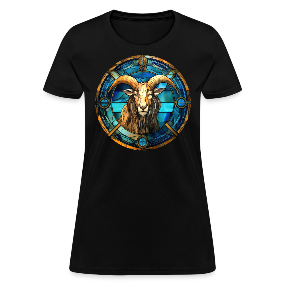 Women's Mosaic Capricorn T-Shirt - black